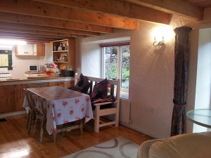 Dining area in Fuschia Cottage