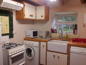 Kitchen area in Fuschia Cottage